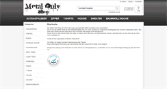 Desktop Screenshot of metal-only-shop.de